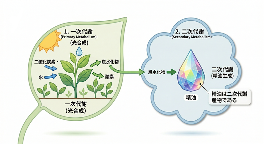 植物が精油を生み出すしくみの写真